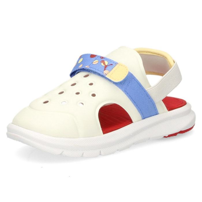 PUMA ベビー プーマ エボルブ サマーキャンプ AC サンダル 395647 01 ホワイト 02 グレー キッズ スポーツサンダル 男の子 女の子 軽量 通気性 速乾