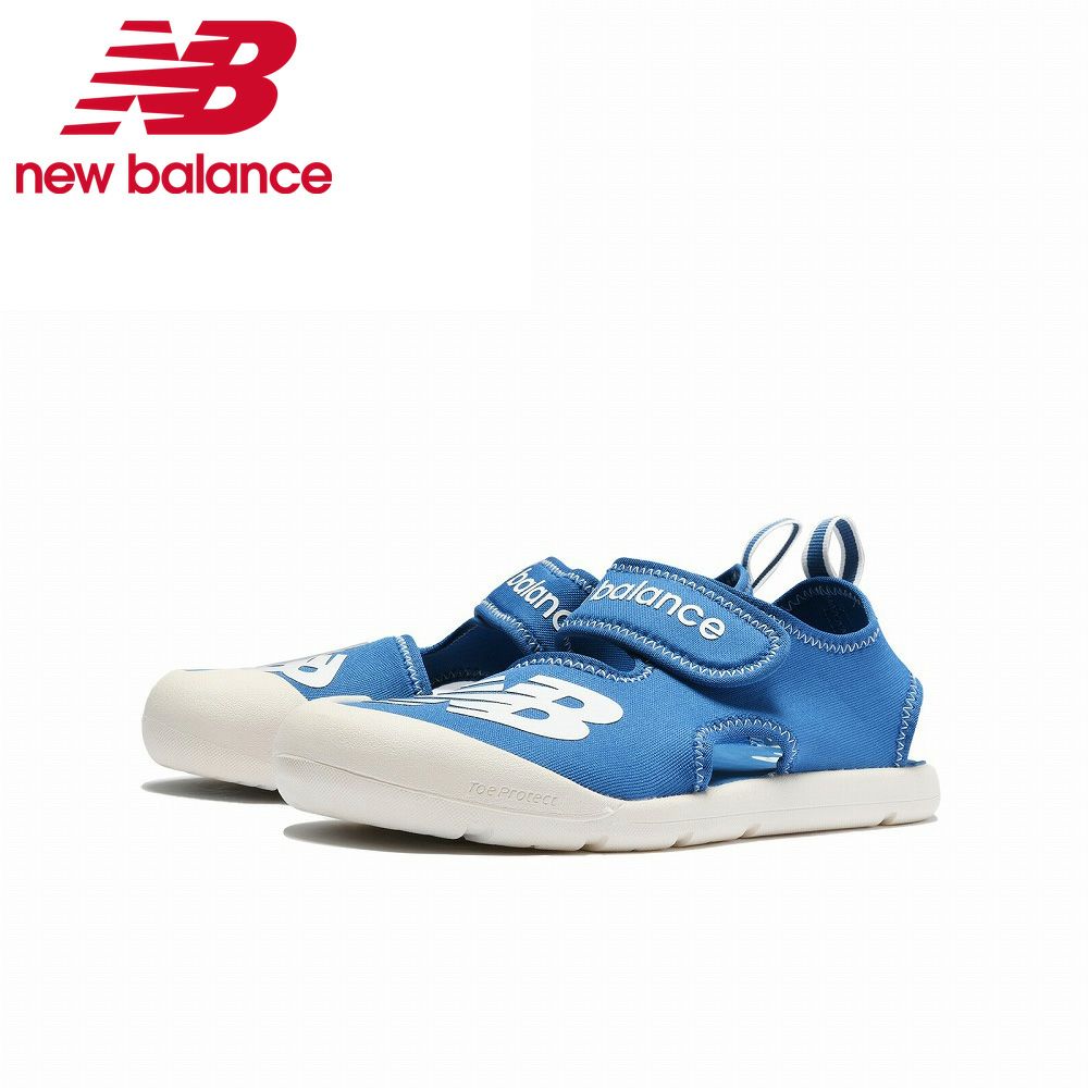 ニューバランス サンダル キッズ サマーシューズ ジュニア 男の子 女の子 new balance SYFCRSB1 ワイズ M ブルー 子供 靴 滑りにくい 水遊び アウトドア NB