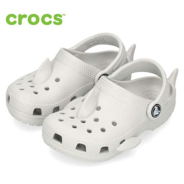 クロックス キッズ サンダル 子供 クラシック IAM シャーク 軽量 アウトドア 遊び デイリー グレー crocs 210014 |  Parade-パレード- 公式オンラインストア