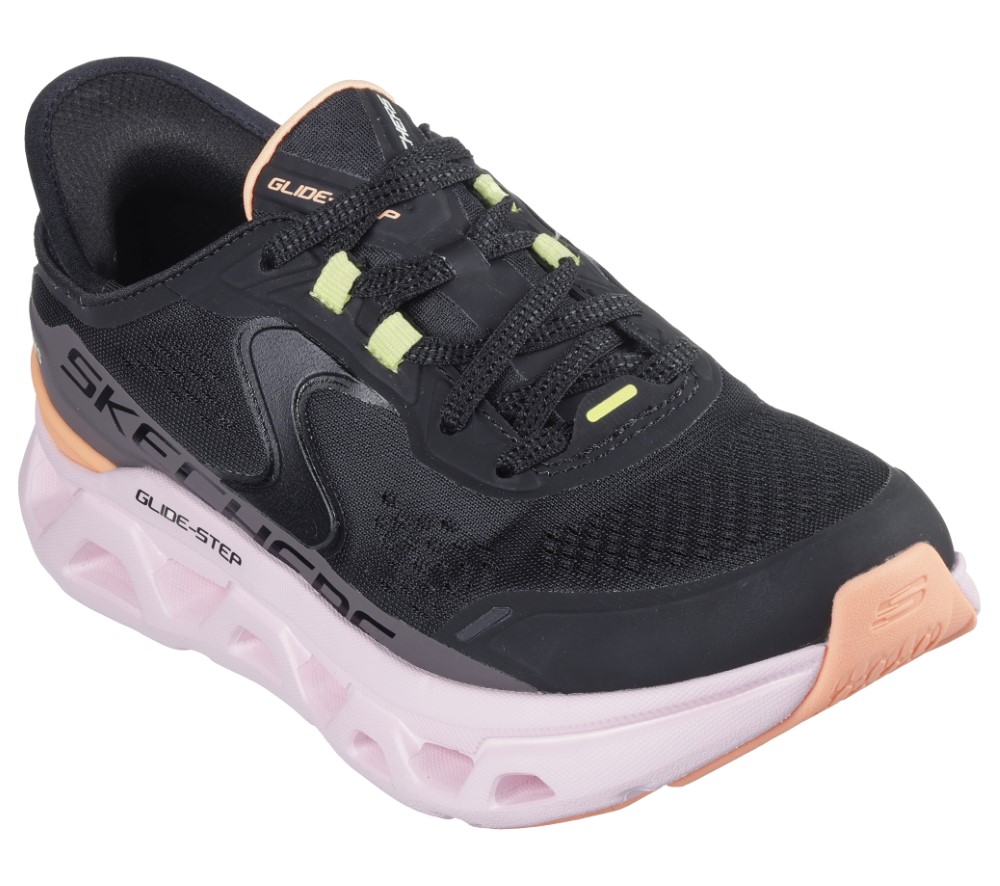 スケッチャーズ スリップインズ レディース SKECHERS Slip-ins スリッポン ハンズフリー スニーカー 黒 厚底 ウォーキングシューズ 靴 グライドステップ アルタス 150510 紐靴 ノーマル幅