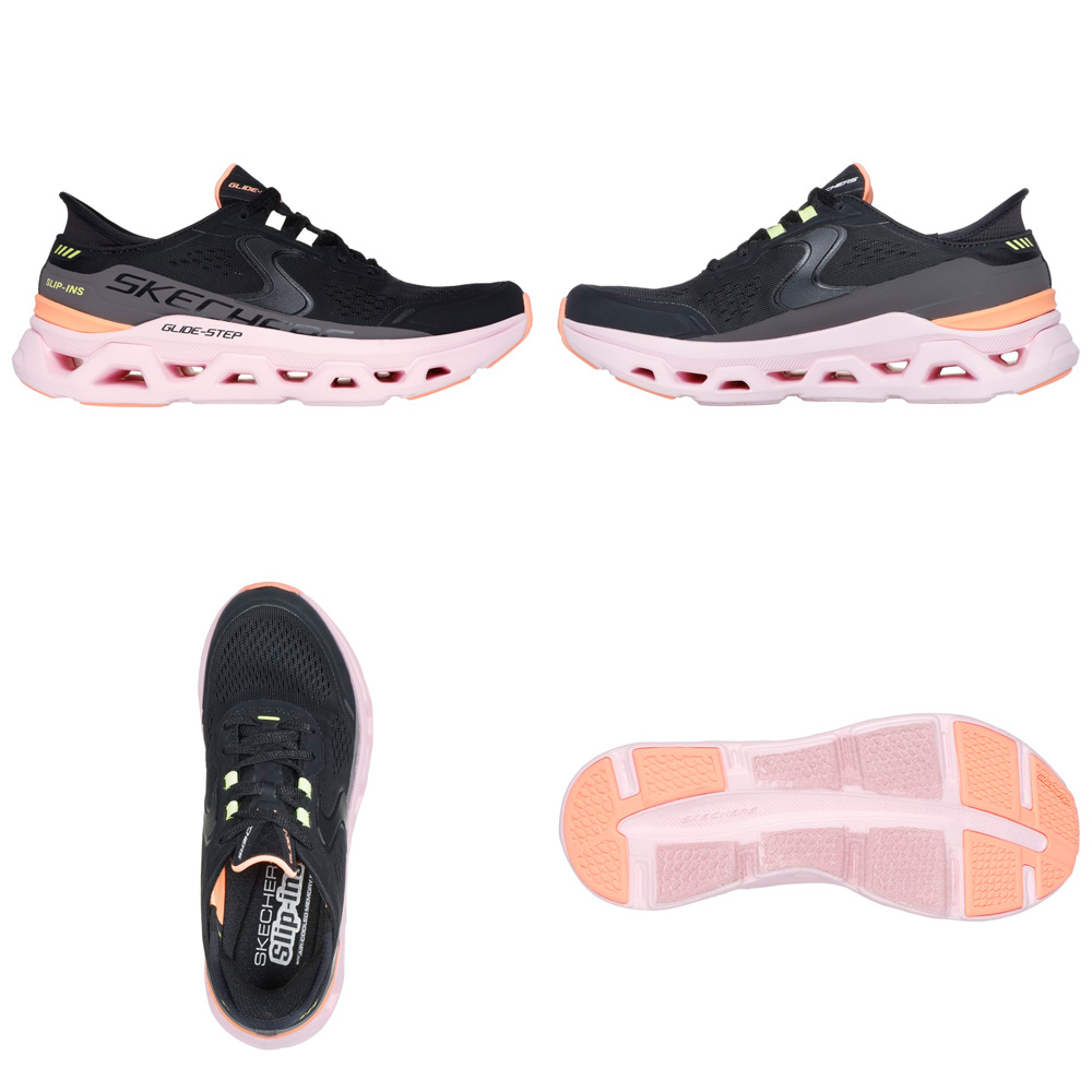 スケッチャーズ スリップインズ レディース SKECHERS Slip-ins スリッポン ハンズフリー スニーカー 黒 厚底 ウォーキングシューズ 靴 グライドステップ アルタス 150510 紐靴 ノーマル幅