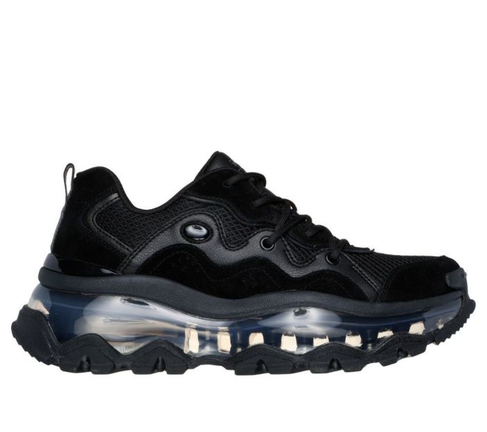 スケッチャーズ レディース スニーカー SKECHERS 靴 普通幅 ウノ カオス 177935 BBK ブラック WHT ホワイト 厚底スニーカー エアー 黒 白