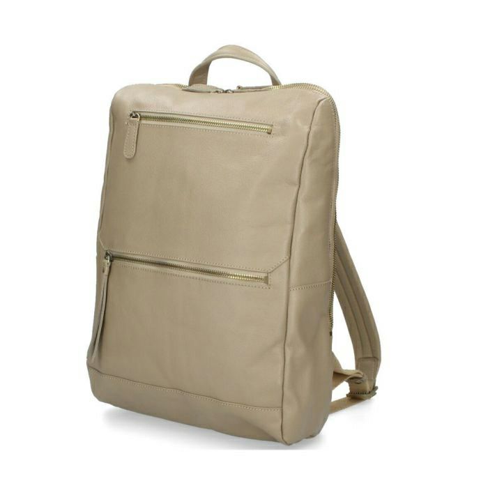 リュック 本革 レディース スクエア 牛革 レザー  ブラック 黒 グレージュ  ビジネス 仕事 普段使い 通勤 収納 バッグ 鞄 G00202 GREAM SUPPLY