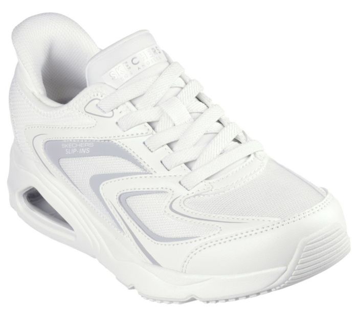 スケッチャーズ 厚底 スニーカー レディース ブラック 黒 ホワイト エアクッション はっ水 スコッチガード トレスエア ウノ イージー グライド 177408 SKECHERS