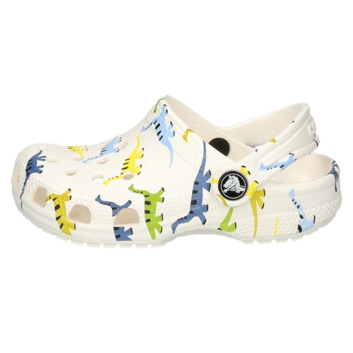 クロックス キッズ サンダル 子供 クラシック キャラクタープリント クロッグ トドラー 209697 ダイナソー ユニコーン グラフィック 恐竜 馬 柄 crocs