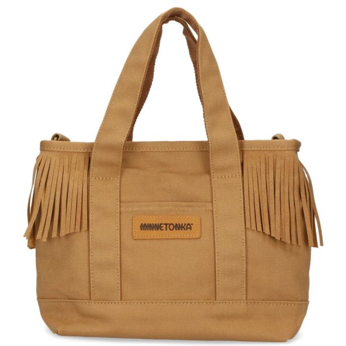 ミネトンカ バッグ レディース ショルダー トート キャンバス 2WAY 803894 ブラック ライトブラウン グレー アイボリー ストラップ フリンジ MINNETONKA