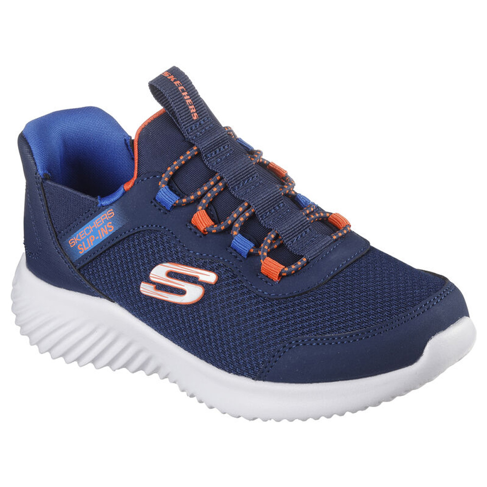 スケッチャーズ スリップインズ キッズ ジュニア スニーカー 男の子 女の子 運動靴 黒 ハンズフリー SKECHERS Slip-ins BOUNDER バウンダー ノーマル幅 403822L 303585L