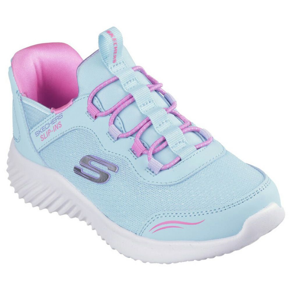 スケッチャーズ スリップインズ キッズ ジュニア スニーカー 男の子 女の子 運動靴 黒 ハンズフリー SKECHERS Slip-ins BOUNDER バウンダー ノーマル幅 403822L 303585L
