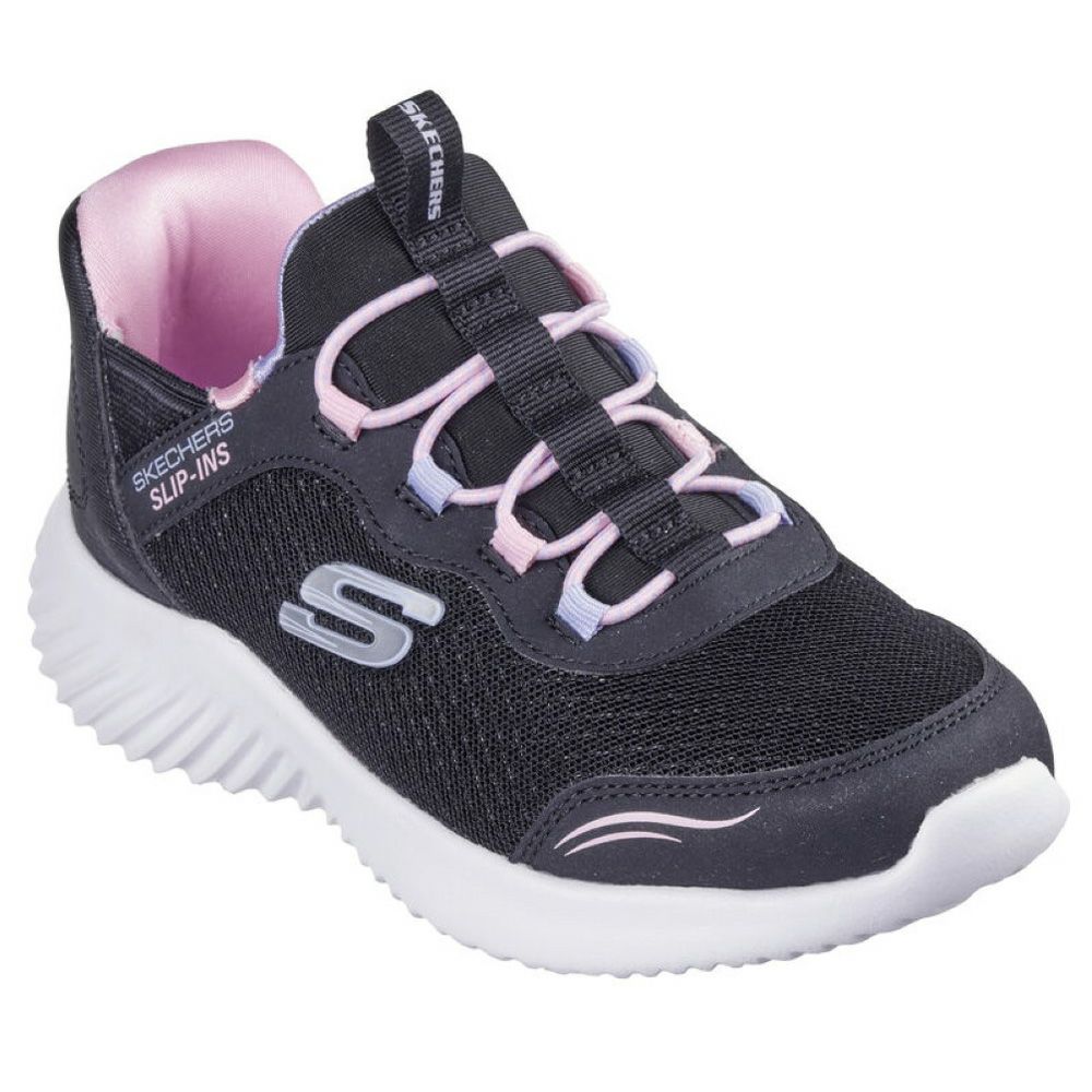 スケッチャーズ スリップインズ キッズ ジュニア スニーカー 男の子 女の子 運動靴 黒 ハンズフリー SKECHERS Slip-ins BOUNDER バウンダー ノーマル幅 403822N 403822L 303585L