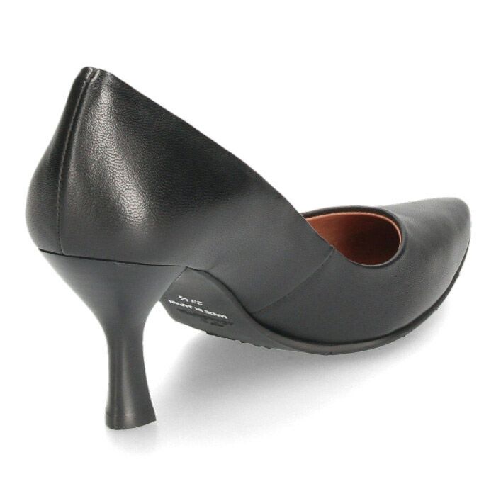 パンプス 黒 ハイヒール 7cm ヒール 撥水加工 日本製 本革 オフィス 仕事 靴 レディース RABOKIGOSHI works ラボキゴシワークス 12684 12684X