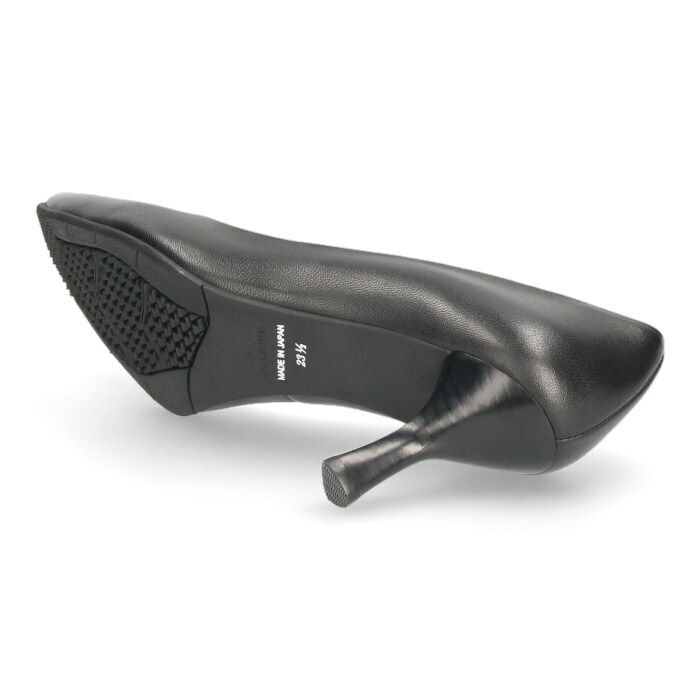 パンプス 黒 ハイヒール 7cm ヒール 撥水加工 日本製 本革 オフィス 仕事 靴 レディース RABOKIGOSHI works ラボキゴシワークス 12684 12684X