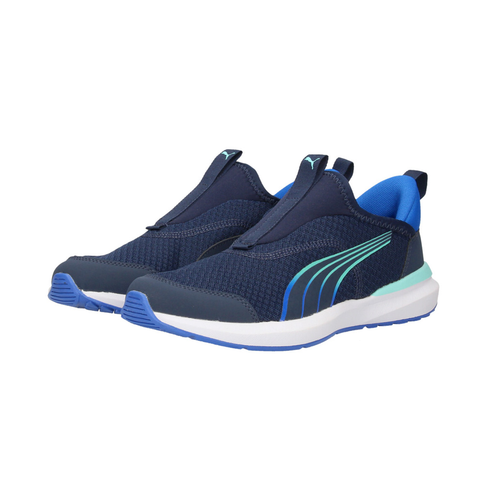 プーマ キッズ ジュニア スニーカー 男の子 女の子 スリッポン 黒 PUMA クルーズ プロフォーム イーズイン 397633 EASE IN 履きやすい 靴 クッション性