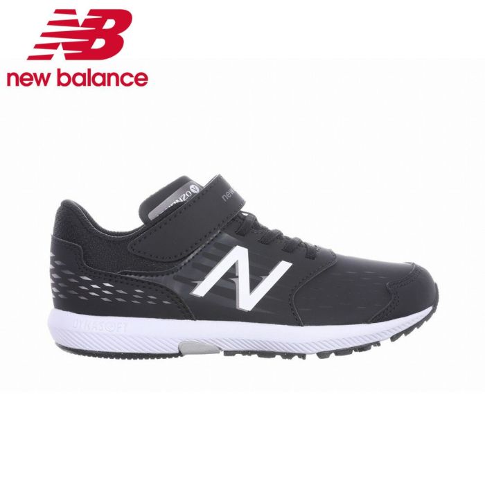 ニューバランス キッズ スニーカー 子供 靴 PXHNVS B1M ブラック ジュニア レーシングシューズ ベルクロ new balance