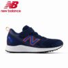 ニューバランス キッズ スニーカー 子供 靴 YU650 NB1W ネイビー ジュニア ランニングシューズ ベルクロ 軽量 W new balance