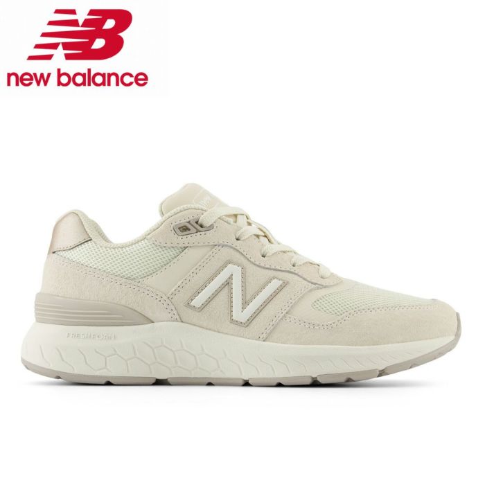 ニューバランス WW880 レディース スニーカー シューズ 靴 ユニセックス new balance Walking Fresh Foam 880 v6 TB6 オフホワイト NB 2E