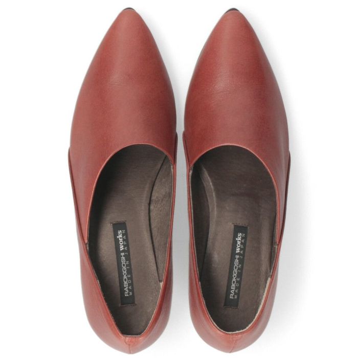 パンプス 痛くない 歩きやすい 本革 ローヒール 日本製 きれいめ 仕事用 通勤 オフィス おしゃれ 黒 レザー スリッポンパンプス RABOKIGOSHI works ラボキゴシワークス 12377R