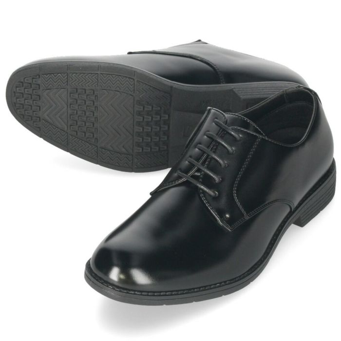 ビジネスシューズ 防水 幅広 5E EEEEE ゆったり 黒 メンズ 紳士 仕事 通勤 リクルート プレーントゥ ローファー Uチップ 合皮 Parade 4101 4102 4103 4104