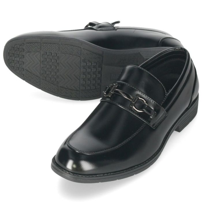 ビジネスシューズ 防水 幅広 5E EEEEE ゆったり 黒 メンズ 紳士 仕事 通勤 リクルート プレーントゥ ローファー Uチップ 合皮 Parade 4101 4102 4103 4104