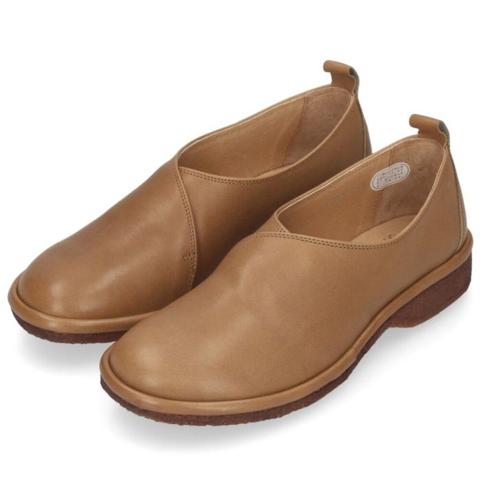 サヤ SAYA 靴 ラボキゴシ スリッポン レディース クレープ本革 51203 スリッポンシューズ ラウンドトウ プラット製法 日本製