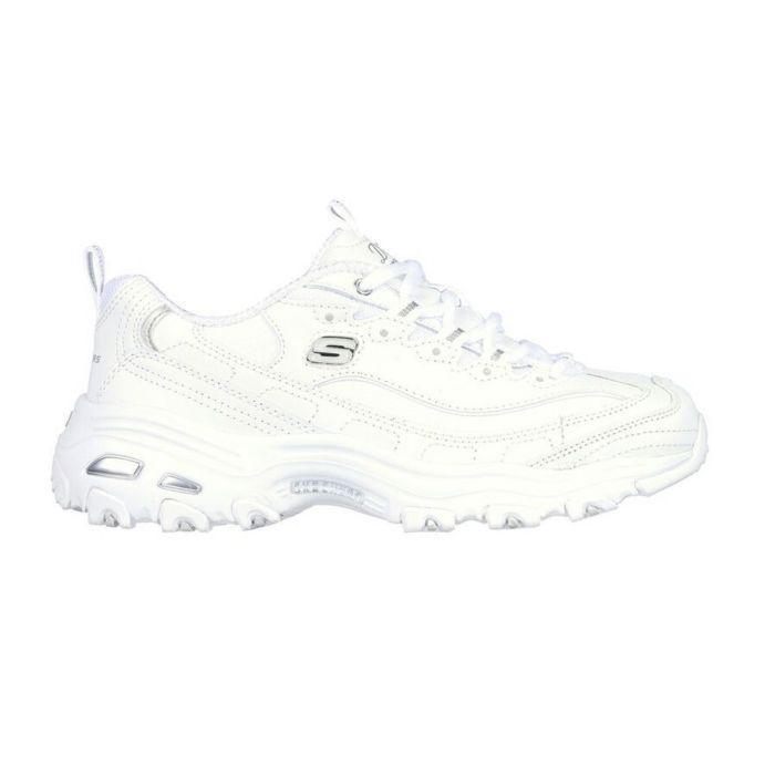スケッチャーズ ダッドスニーカー レディース 厚底スニーカー SKECHERS 11931 D LITES FRESH START WSL ホワイト 衝撃吸収 脚長効果