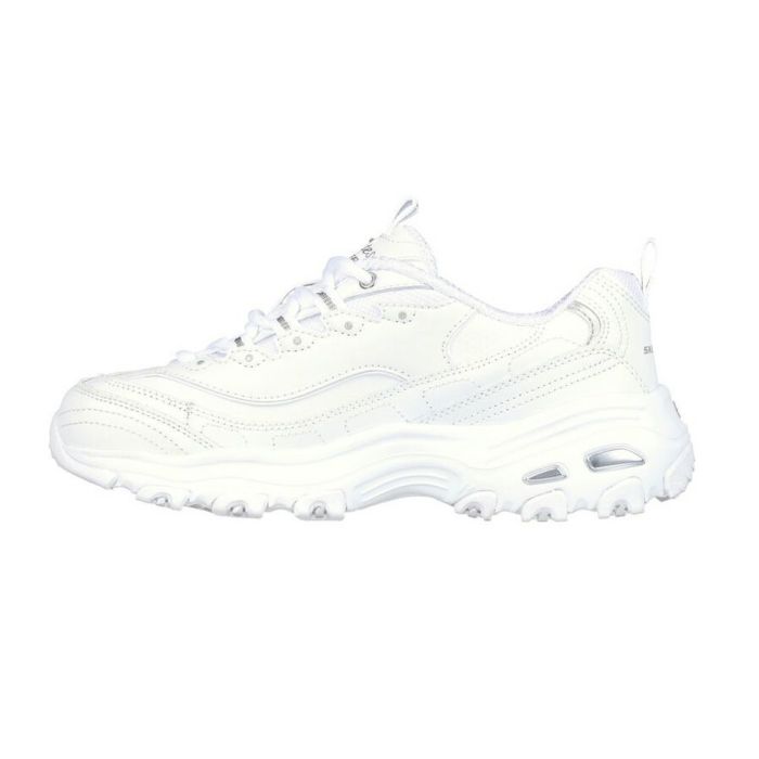 スケッチャーズ ダッドスニーカー レディース 厚底スニーカー SKECHERS 11931 D LITES FRESH START WSL ホワイト 衝撃吸収 脚長効果