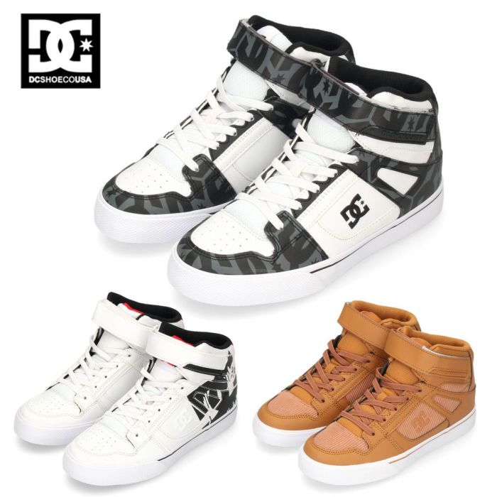 ディーシーシューズ スニーカー DC Shoes キッズ DK244004 PURE HIGH-TOP SE EV SN 靴 ハイカット ベルクロ |  Parade-パレード- 公式オンラインストア