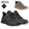エコー ECCO メンズ レザー 防水 ゴアテックス スニーカー ブラック 黒