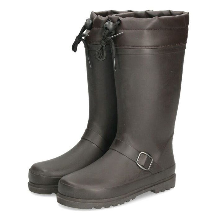 キッズ ジュニア 長靴 レインブーツ ブラック 黒 ダークブラウン フード付き 防水 防滑 通学 雨 RJ-1152M フィールドテックス FIELD texlite 子供靴 滑りにくい