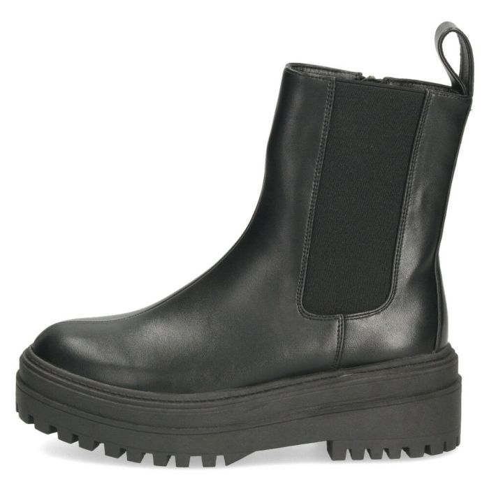 ブーツ レディース 厚底 サイドゴアブーツ サイドジップ ショートブーツ 15cm かわいい 歩きやすい マニッシュ 黒 92905 Parade