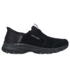 スケッチャーズ スリップインズ レディース SKECHERS Slip-ins スリッポン スニーカー スエード 180016 BBK TPE ヒルクレスト スナッピー 普通幅 アウトドア　