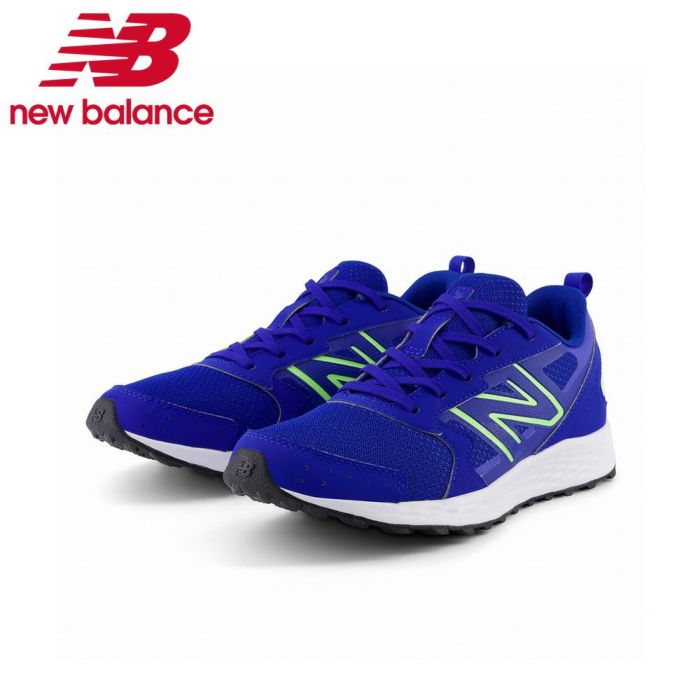 ニューバランス キッズ ジュニア スニーカー new balance GE650 BB1 ブルー ワイズW ランニングシューズ 青 小学生 NB 子供 靴 運動 体育 通学 学校