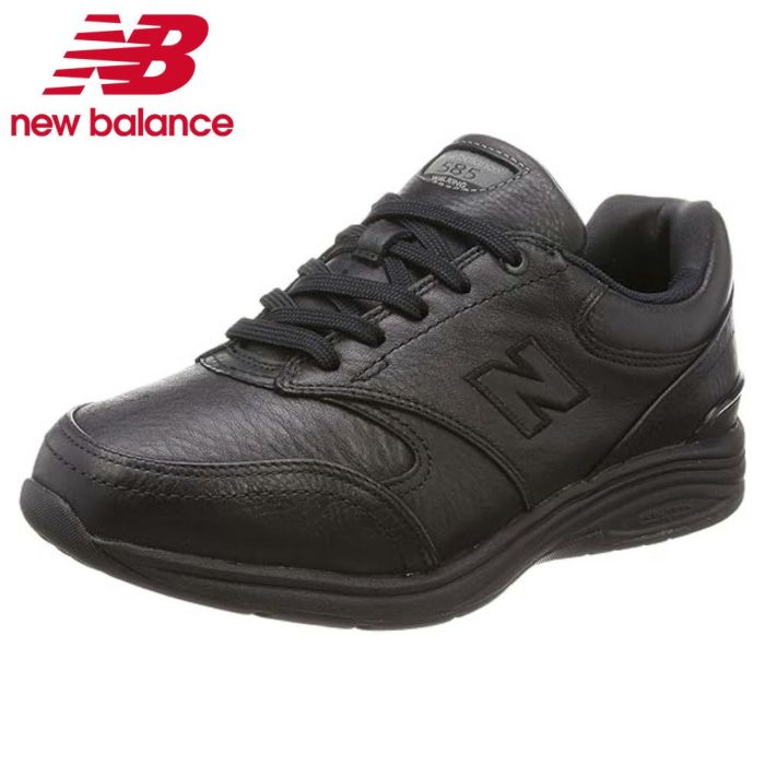 ニューバランス スニーカー ウォーキング メンズ new balance MW585 ブラック 靴 防水 幅広 6E レザー ファスナー ローカット  | Parade-パレード- 公式オンラインストア