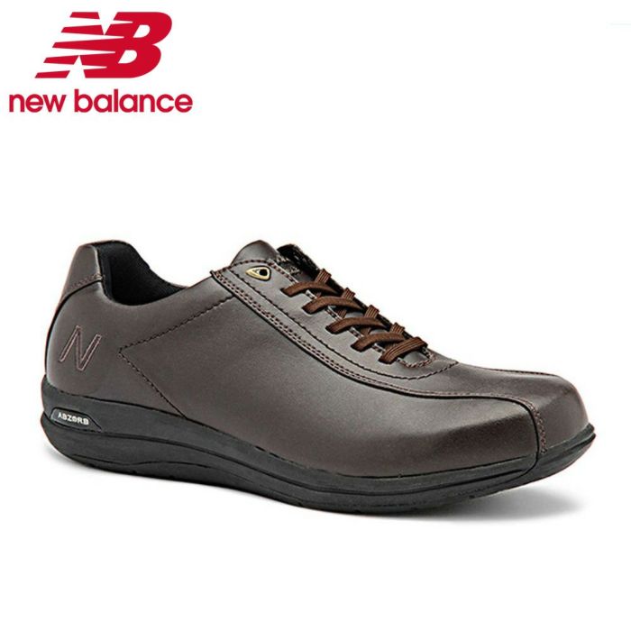 ニューバランス メンズ スニーカー 靴 new balance MW863 BR2 ブラウン 4E (幅広) 防水 衝撃吸収 サイドファスナー