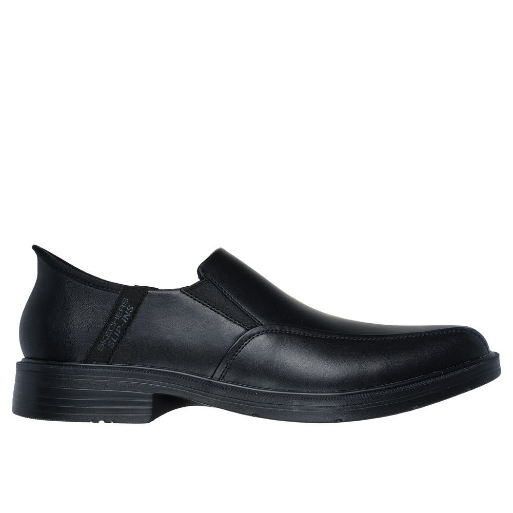 スケッチャーズ スリップインズ メンズ SKECHERS Slip-ins ビジネスシューズ スリッポン ハンズフリー リラックスドフィット 205169 BLK COG ブラック コニャック 履きやすい 靴 ノーマル幅 つま先幅広