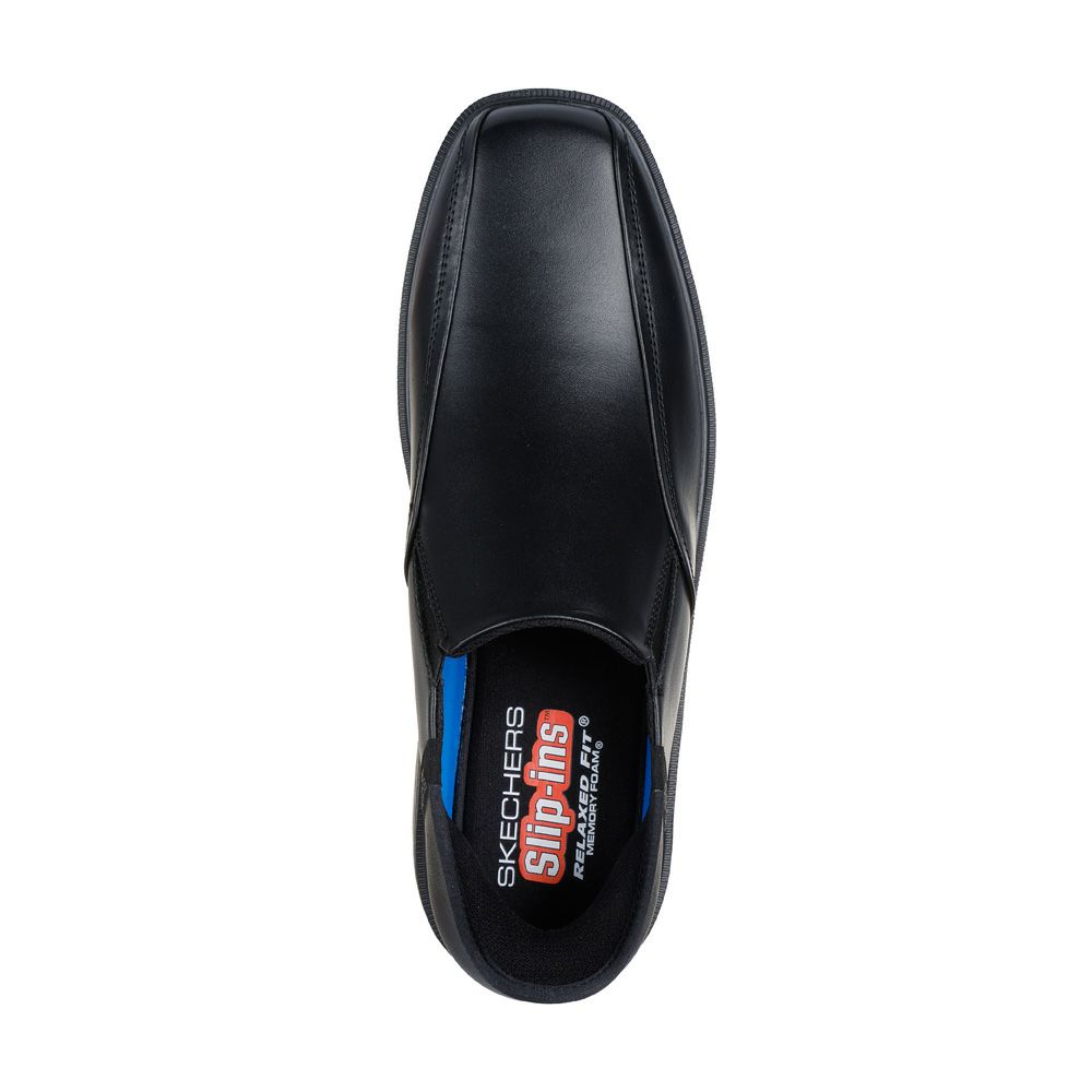 スケッチャーズ スリップインズ メンズ SKECHERS Slip-ins ビジネスシューズ スリッポン ハンズフリー リラックスドフィット 205169 BLK COG ブラック コニャック 履きやすい 靴 ノーマル幅 つま先幅広