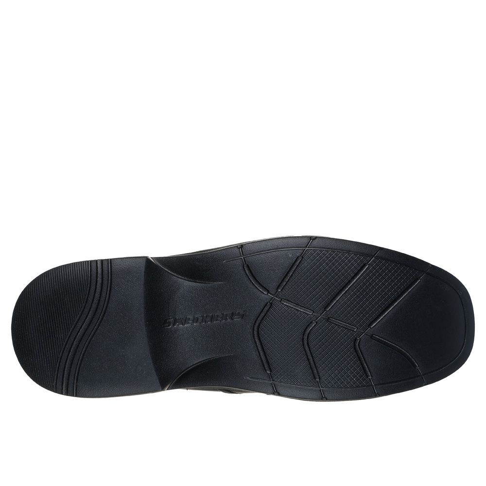 スケッチャーズ スリップインズ メンズ SKECHERS Slip-ins ビジネスシューズ スリッポン ハンズフリー リラックスドフィット 205169 BLK COG ブラック コニャック 履きやすい 靴 ノーマル幅 つま先幅広