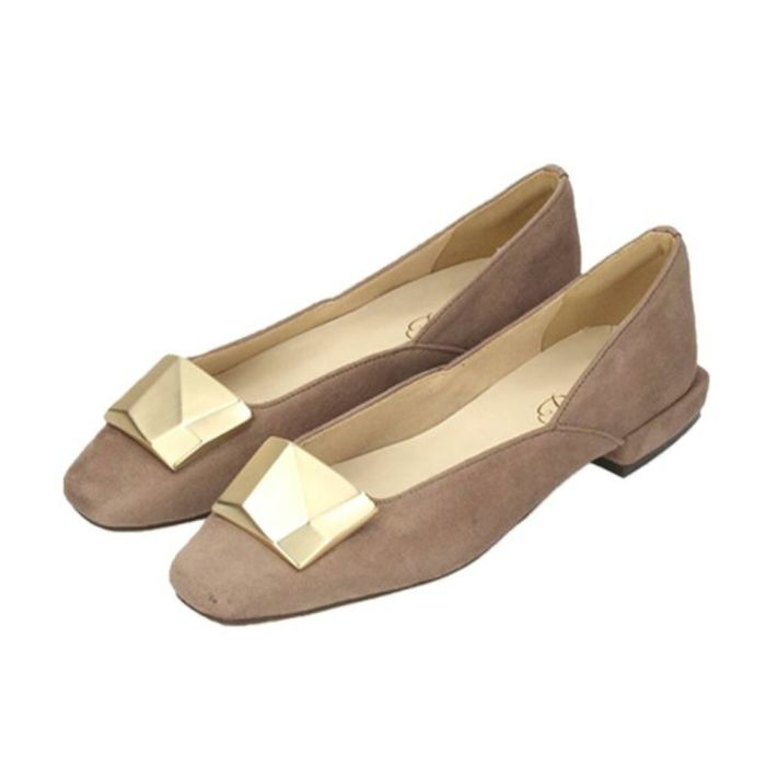 パンプス 91103 Parade 靴 スクエアトゥ ストーン飾り ローヒール 太ヒール オフィス セレモニー パレード