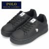 ポロ ラルフ ローレン レディース 厚底 スニーカー POLO RALPH LAUREN 2PL00811 BK WH ブラック ホワイト きれいめ おしゃれ カジュアル シンプル 紐靴