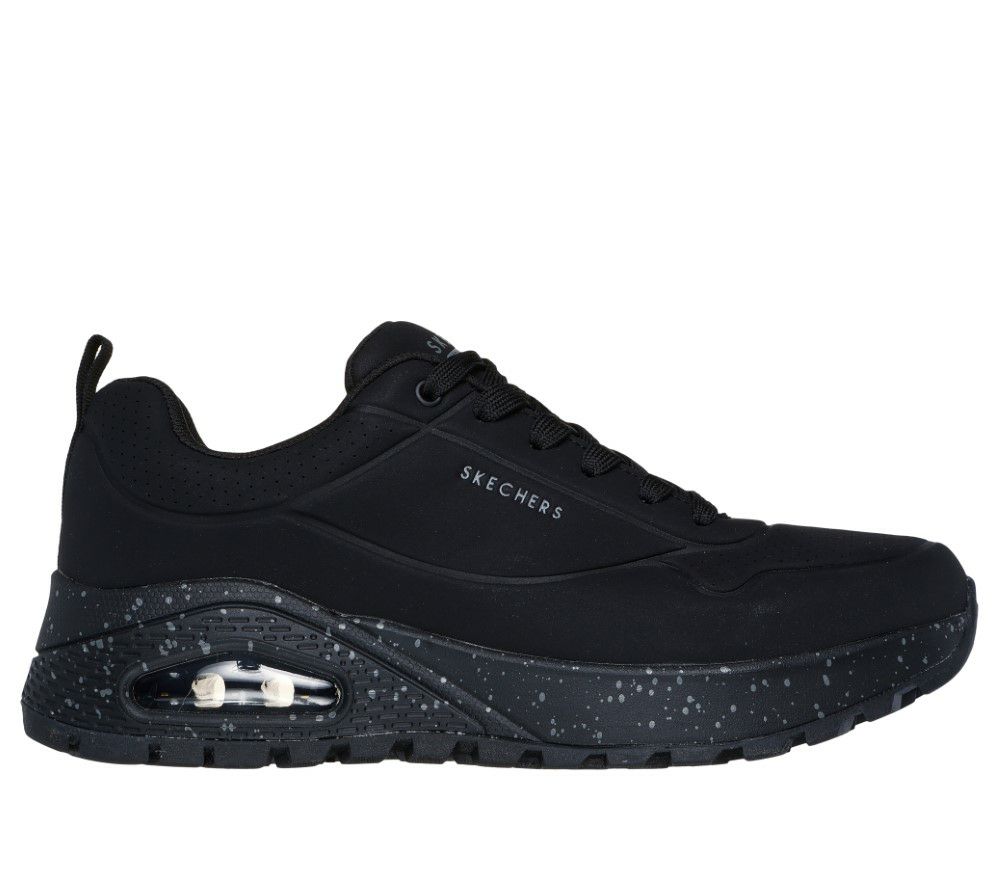 スケッチャーズ メンズ スニーカー SKECHERS ウノ ラギッド 183048 BBK ブラック 防水 シューズ 通気性 ウォータープルーフ 普通幅