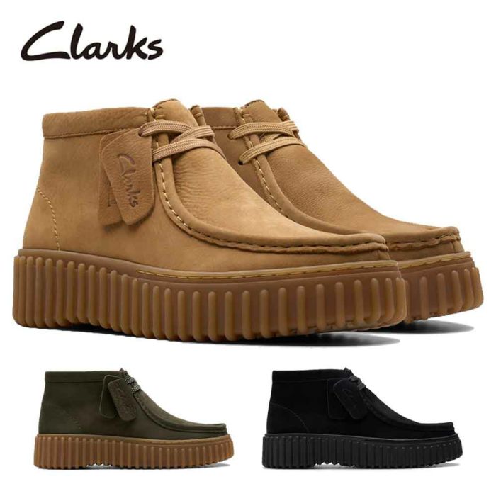 クラークス レディース 厚底 モカシン 軽い レースアップ スエード トーヒルビー モス ブラック ダークグリーン ライトタン Clarks Torhill Moss 26179359 26179356 26179360