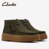 クラークス レディース 厚底 モカシン 軽い レースアップ スエード トーヒルビー モス ブラック ダークグリーン ライトタン Clarks Torhill Moss 26179359 26179356 26179360