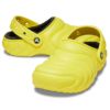 クロックス レディース メンズ crocs クラシック ラインド オーバーパフ クロッグ CLASSIC LINED OVERPUFF CLOG 210059 かわいい おしゃれ 男女兼用 ドラゴンフルーツ サイバーイエロー ホワイト ブラック 黒 白 履きやすい 軽量 やわらかい