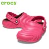 クロックス レディース メンズ crocs クラシック ラインド オーバーパフ クロッグ CLASSIC LINED OVERPUFF CLOG 210059 かわいい おしゃれ 男女兼用 ドラゴンフルーツ サイバーイエロー ホワイト ブラック 黒 白 履きやすい 軽量 やわらかい