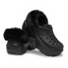 クロックス レディース 厚底 かわいい crocs ストンプ ラインド クロッグ STOMP LINED CLOG 208546 軽量 チャンキーソール ブラック ホワイト 黒 白 ふわふわ