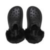 クロックス レディース 厚底 かわいい crocs ストンプ ラインド クロッグ STOMP LINED CLOG 208546 軽量 チャンキーソール ブラック ホワイト 黒 白 ふわふわ