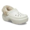 クロックス レディース 厚底 かわいい crocs ストンプ ラインド クロッグ STOMP LINED CLOG 208546 軽量 チャンキーソール ブラック ホワイト 黒 白 ふわふわ