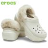 クロックス レディース 厚底 かわいい crocs ストンプ ラインド クロッグ STOMP LINED CLOG 208546 軽量 チャンキーソール ブラック ホワイト 黒 白 ふわふわ