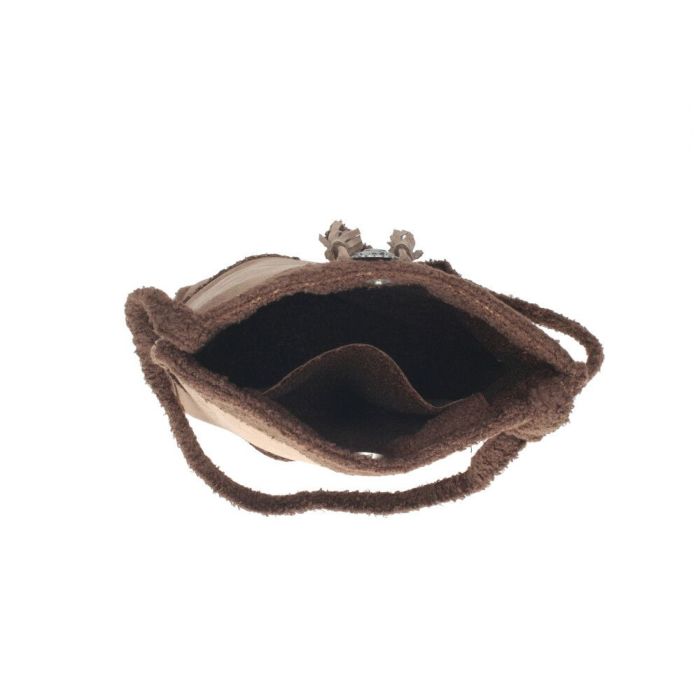 ミネトンカ ショルダーバッグ レディース バッグ おしゃれ 肩掛け スエード ボア 806773 ブラウン ブラック アイボリー 茶色 白 デイリーユース かばん MINNETONKA