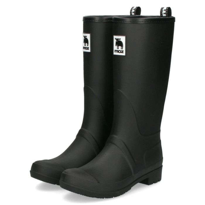 モズ レインブーツ 長靴 レディース 雪 防水ブーツ ロング MOZ 8035 黒 ネイビー アイボリー スノーブーツ 防寒 あったかい
