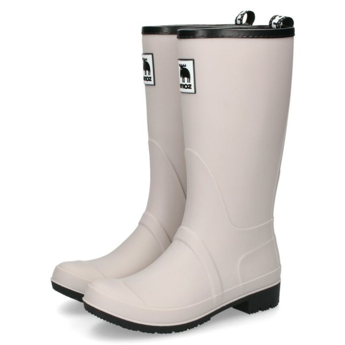 モズ レインブーツ 長靴 レディース 雪 防水ブーツ ロング MOZ 8035 黒 ネイビー アイボリー スノーブーツ 防寒 あったかい